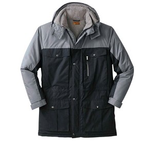 Boulder Creek by KingSize Fleece-Lined Parka With Detachable Hood And 6 Pockets - 1 of 4