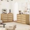 Rattan Dresser for Bedroom - 8 Spacious Drawers, Modern Design, Versatile for Closet & TV Stand - 4 of 4