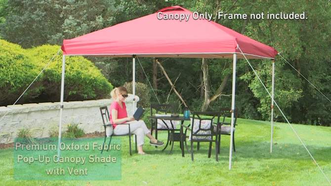 Sunnydaze Premium Pop-Up Canopy Shade with Vent, 2 of 11, play video