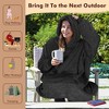 Tirrinia Woman Fleece Blanket Hoodie Sweatshirt, Soft Comfy Wearable Blanket Hoodie Pullover, Cozy Christmas Gift for Woman Wife Girlfriend - 4 of 4