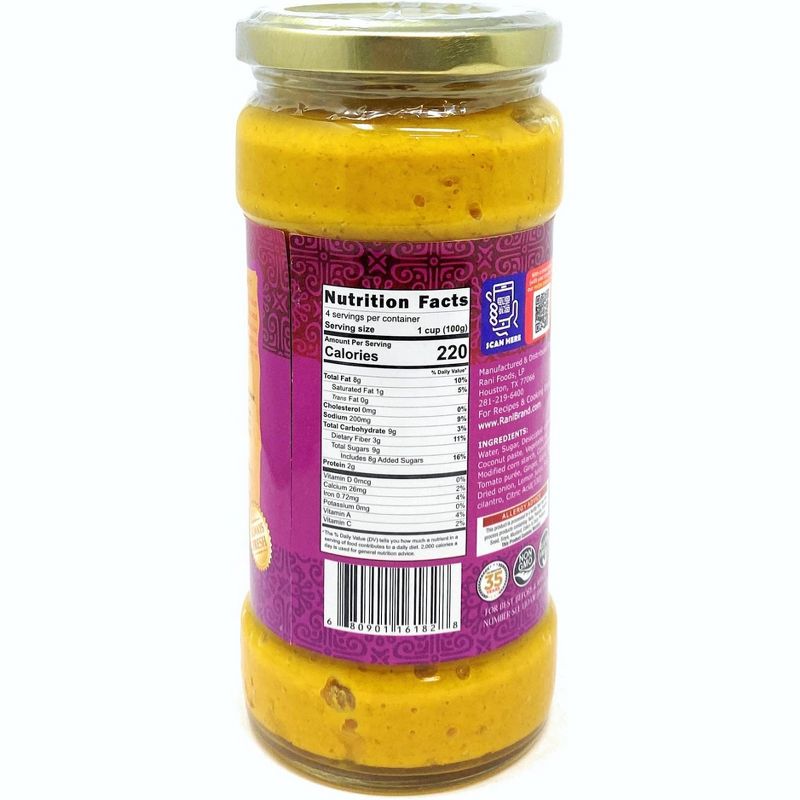 Korma Vegan Simmer Sauce 14oz (400g) - Rani Brand Authentic Indian Products, 3 of 6