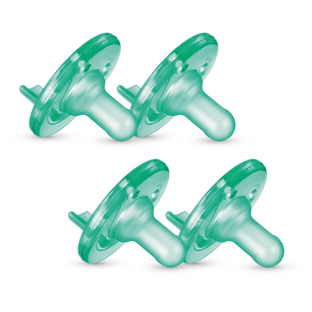 Photos - Bottle Teat / Pacifier Philips Avent Soothie 0-3m - Green - 4pk 
