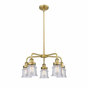 Canton - 5 Light Stem Hung Chandelier In Industrial Style-14.5 Inches Tall and 23.25 Inches Wide - 1 of 1