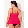 Swimsuits for All V-Neck Twist Tankini Top (Plus Sizes Available) - 3 of 4