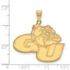 Black Bow Jewelry 14k Yellow Gold Gonzaga Bulldogs NCAA Extra Large Pendant - 2 of 3