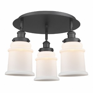 Canton - 3 Light Flush Mount In Industrial Style-10.75 Inches Tall and 17.75 Inches Wide - 1 of 1