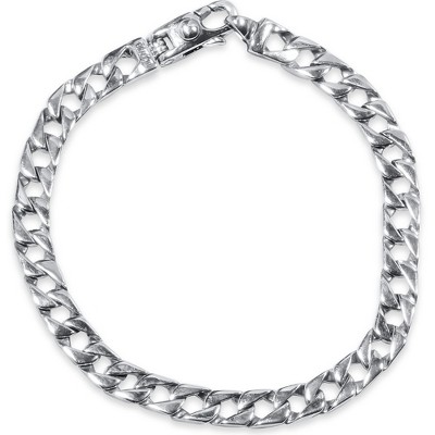 Pompeii3 Men's Curb Link 14k Gold (17gram) or Platinum (27gram) 6.5mm Bracelet 8.25"