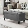 Dexmalle Upholstered Storage Ottoman,Gray - 3 of 4