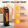 SKONYON 1500W PTC Space Heaters Portable Electric Heater with Remote, 60° Oscillation - 4 of 4
