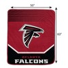 NFL Atlanta Falcons Half Tone Lines Tab Royal Plush Blanket: Sports Team Logo Throw - 3 of 3