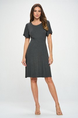 WEST K Women's Elli Short Flutter Sleeve High-Waist Mini Dress
