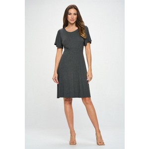 WEST K Women's Elli Short Flutter Sleeve High-Waist Mini Dress - 1 of 3