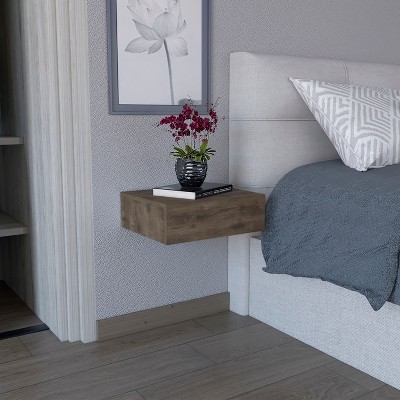NicBex Modern Wall-Mounted Nightstand Space-Saving Bedside Table End Table for Living Room, Bedroom