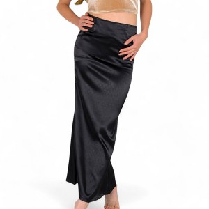 Anna-Kaci Women's High-Waisted Satin Maxi Skirt - 1 of 4