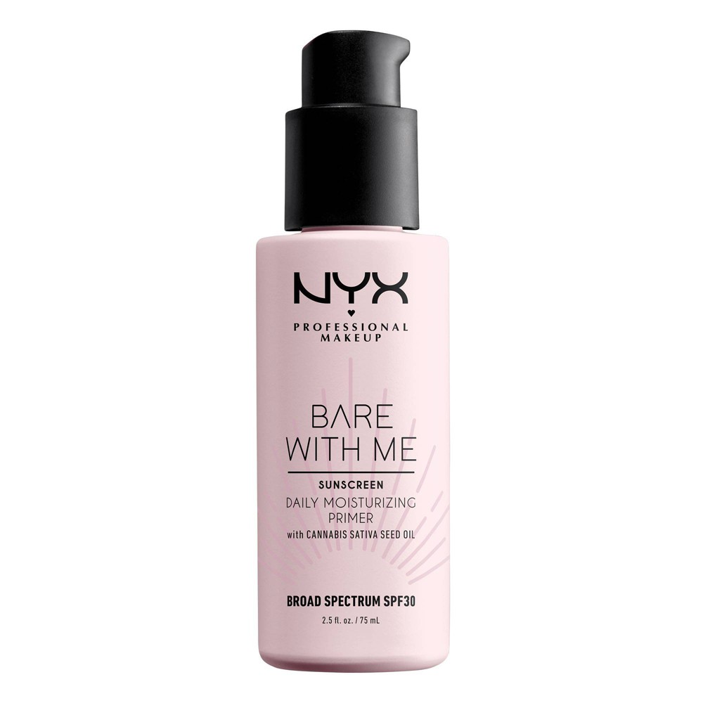 Photos - Other Cosmetics NYX Professional Makeup Face Primer Bare with Me Cannabis SPF 30 - 2.5 fl 