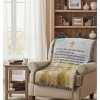 Footprints Walk With Me Woven Throw – 50x60 inch 100% Cotton Inspirational by Manual Woodworkers and Weavers - 2 of 3