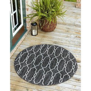 Unique Loom Outdoor Trellis Links Trellis Trellis Woven Area Rug - 1 of 4