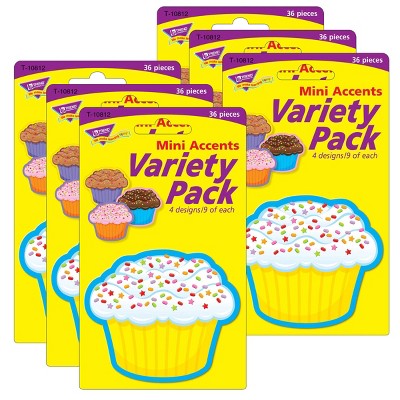 6pk 36 per Pack Cupcakes Mini Accents - TREND