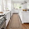 Indoor Modern Washable Area Rugs with Scalloped Print, Ultra Thin Non Slip Throw Carpet for Bedroom Living Room - 4 of 4