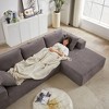ChicFurnit L-Shaped Modular Sectional Sofa Couch Left / Right Chaise Chenille Upholstered 6 Pillows Sofa Couches for Living Room - 3 of 4