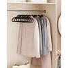 SONGMICS Coat Hangers Non-Slip Clothes Hangers Space-Saving Plastic Hangers 360°Swivel Rose Gold Hook - 2 of 4