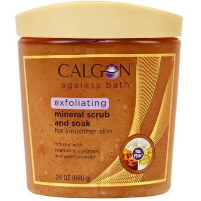 Calgon Ageless Bath Series Exfoliating Mineral Scrub and Soak (24 Ounce)