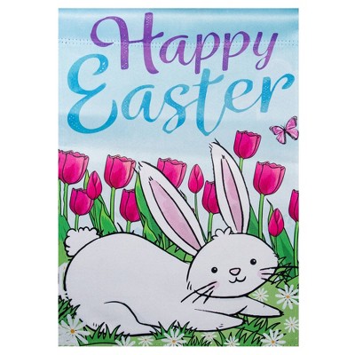 Northlight Happy Easter Bunny Outdoor Garden Flag 12.5" x 18"