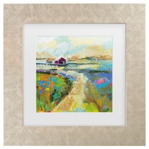 Trademark Fine Art - Jeanette Vertentes The Pasture Matted Framed Art - 1 of 4