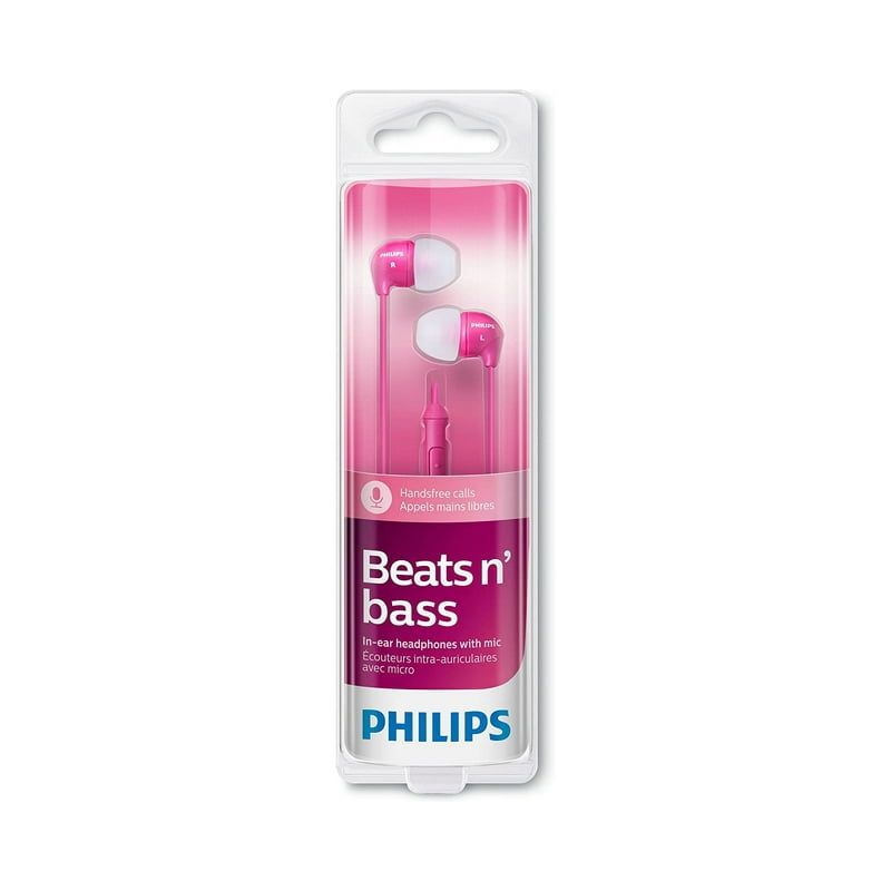 Philips SHE3595 In-Ear Wired Earbuds with Mic Pink, 5 of 6