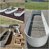 COWLOWN 1 Pcs White 12X3X1.5 ft Oval Galvanized Raised Garden Bed, Extra Large Metal Planter for Vegetables, Flowers & Herbs - 2 of 4
