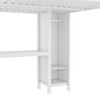 NicBex Full/Queen Metal Loft Bed with Wardrobe,L-shaped Desk,Headboard&Shelves,Versatile Gaming Loft for Kids,Teens&Gamers,350lbs Max - 4 of 4