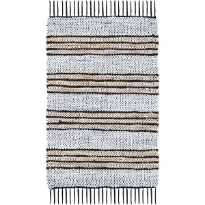 Vintage Leather W/ Fringes VTL601 Hand Woven Indoor Rugs - Safavieh - 1 of 4