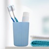 Unique Bargains Bathroom Tumbler with Smooth Lines Wheat Straw Cup for Bathroom for Toothpaste 4.09''x2.80'' 1Pc - 2 of 4