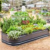 Vego Garden 10-in-1 Novel Modular Rectangular Metal Outdoor Raised Garden Bed Kit 48"x96"x17" - 2 of 4