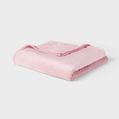 Solid Plush Bed Blanket - Room Essentials™