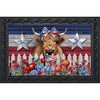 Briarwood Lane Summer Doormat 30x18 Indoor Outdoor Patriotic Highland Cow For Summer Doormat - 2 of 4