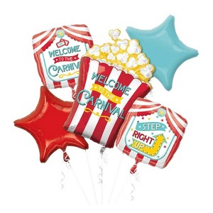Carnival Assorted Sizes Mylar Balloon Set - 5 Pc. : Target