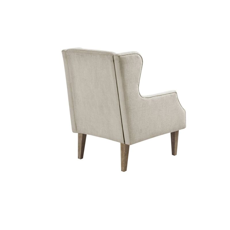 Malcom Wing Back Accent Chair Taupe - Martha Stewart, 5 of 8