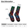 Hearts Women Printed Crew Socks Funny Funky Socks Soft Polyester Novelty Gifts for Artists Men - 2 of 4