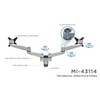 Mount-It! Dual Full Motion Monitor Wall Mount, Compatible with VESA 75 and 100, Fits Computer Screens 19, 20, 21, 24, 27, 30 Inches, Silver - 4 of 4
