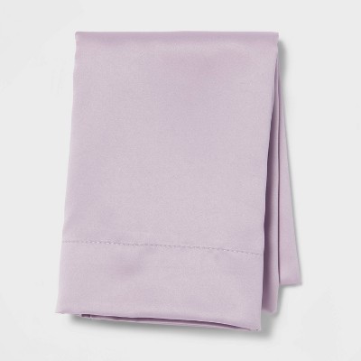 Standard Satin Solid Pillowcase Lavender - Room Essentials™