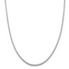 Black Bow Jewelry 3.5mm Sterling Silver Classic Solid Cable Chain Necklace - 3 of 4
