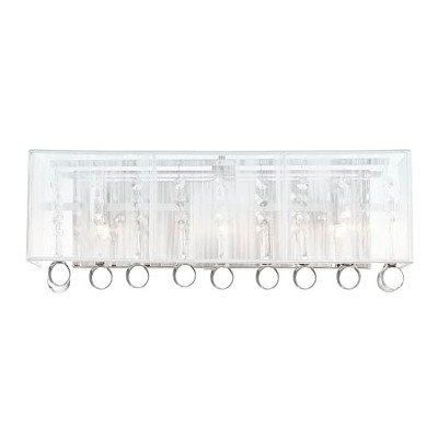 CWI Lighting Water Drop 3 Light Vanity Light With Chrome Finish