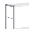 TOAOTBNBO Wide Storage Bookcase with X-shape Crossbars, 4 Tier Wide Bookshelf for Home Wide Open Shelf for Decoration, White - 4 of 4