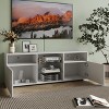 TV Stand, Modern Television Table,High Glossy Entertainment Center With LED Lights, Open Storage Shelves For 32-60 Inch TV Living Room Game Room - 2 of 4