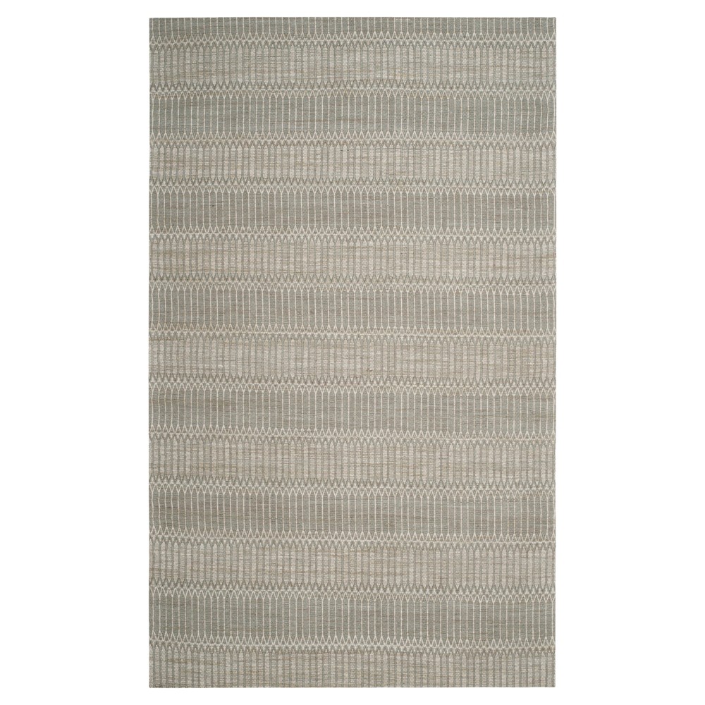 Camel/Gray Stripe Woven Area Rug 6'x9' - Safavieh