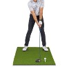 GoSports Golf Hitting Mat - PRO 5 x 3 ft - 5 mm Artificial Turf Training Mat for Indoor/Outdoor Swing Practice, Includes 3 Rubber Tees - Green - 2 of 4