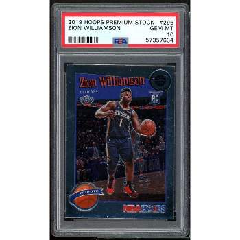 Zion Williamson Rookie Card 2019-20 Hoops Premium Stock #296 PSA 10