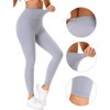 INSPIRE CHIC Women's High Waist Tummy Control Workout Running Leggings Soft Shapewear Pants - 3 of 4