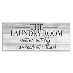 Stupell Industries Laundry Sorting Out Life, 40" x 17" - 1 of 4
